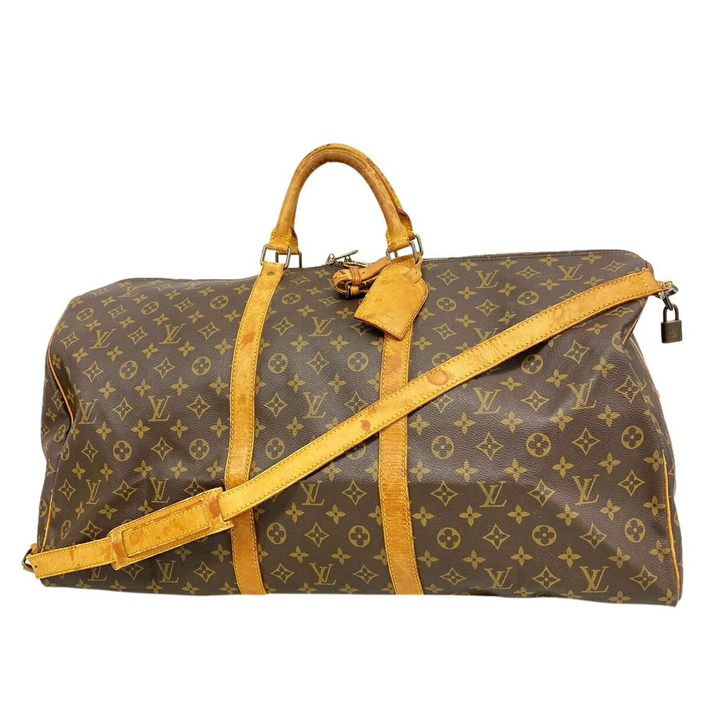 Louis Vuitton Bags - Boston Monogram Keepall Bandoulière 60 M41412 Brown Men'...